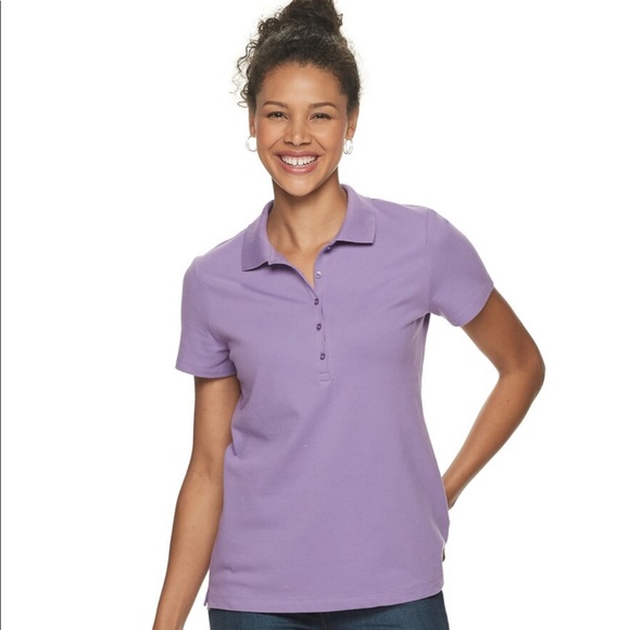 NWOT golf classic polo shirt teal short sleeve - Picture 4 of 6